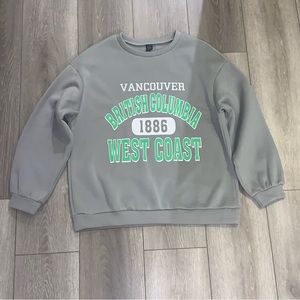 Letter Graphic Drop Shoulder Pullover